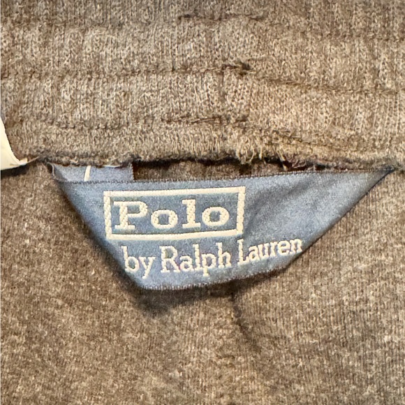 Ralph Lauren French Rib Charcoal Gray Black Classic Sweatpants Joggers Mens L - Picture 6 of 12